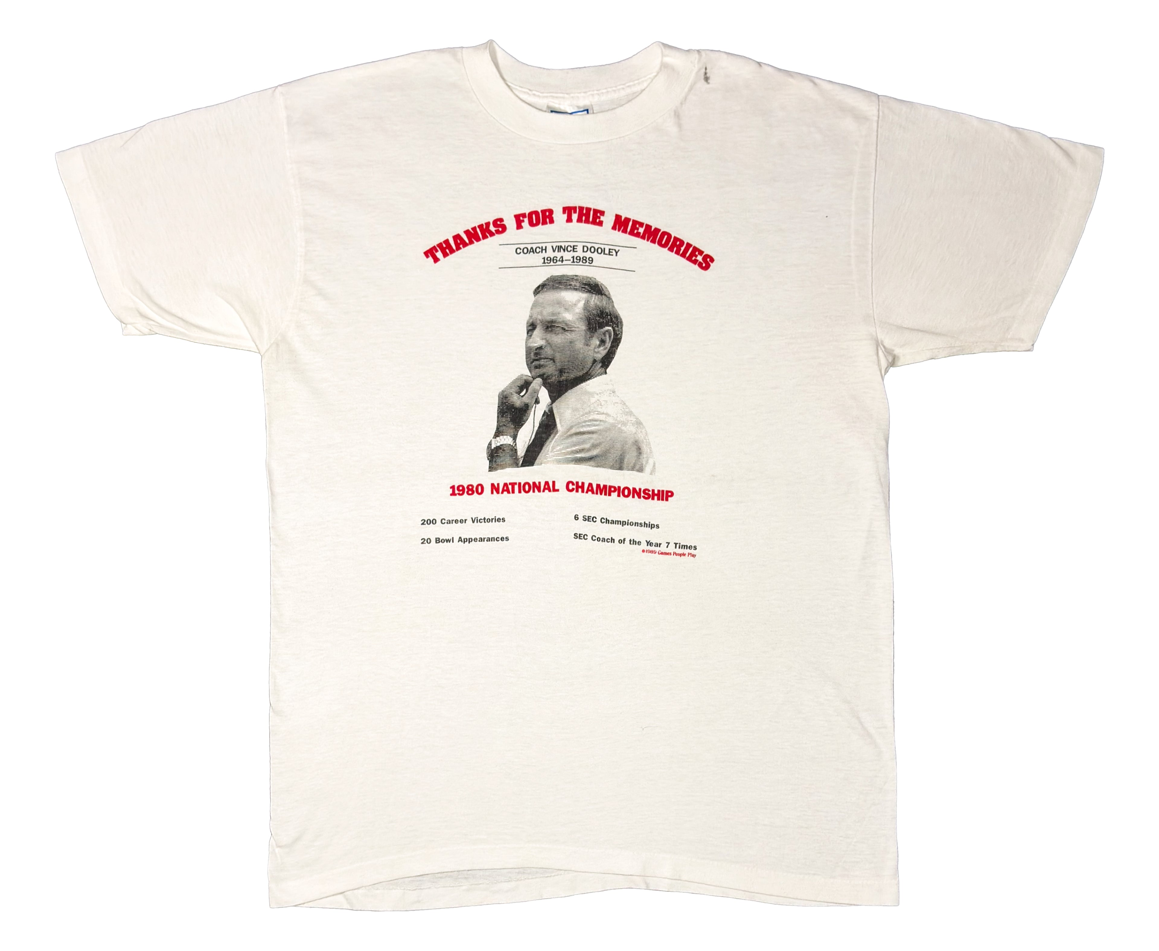 1989 Coach Vince Dooley - XL