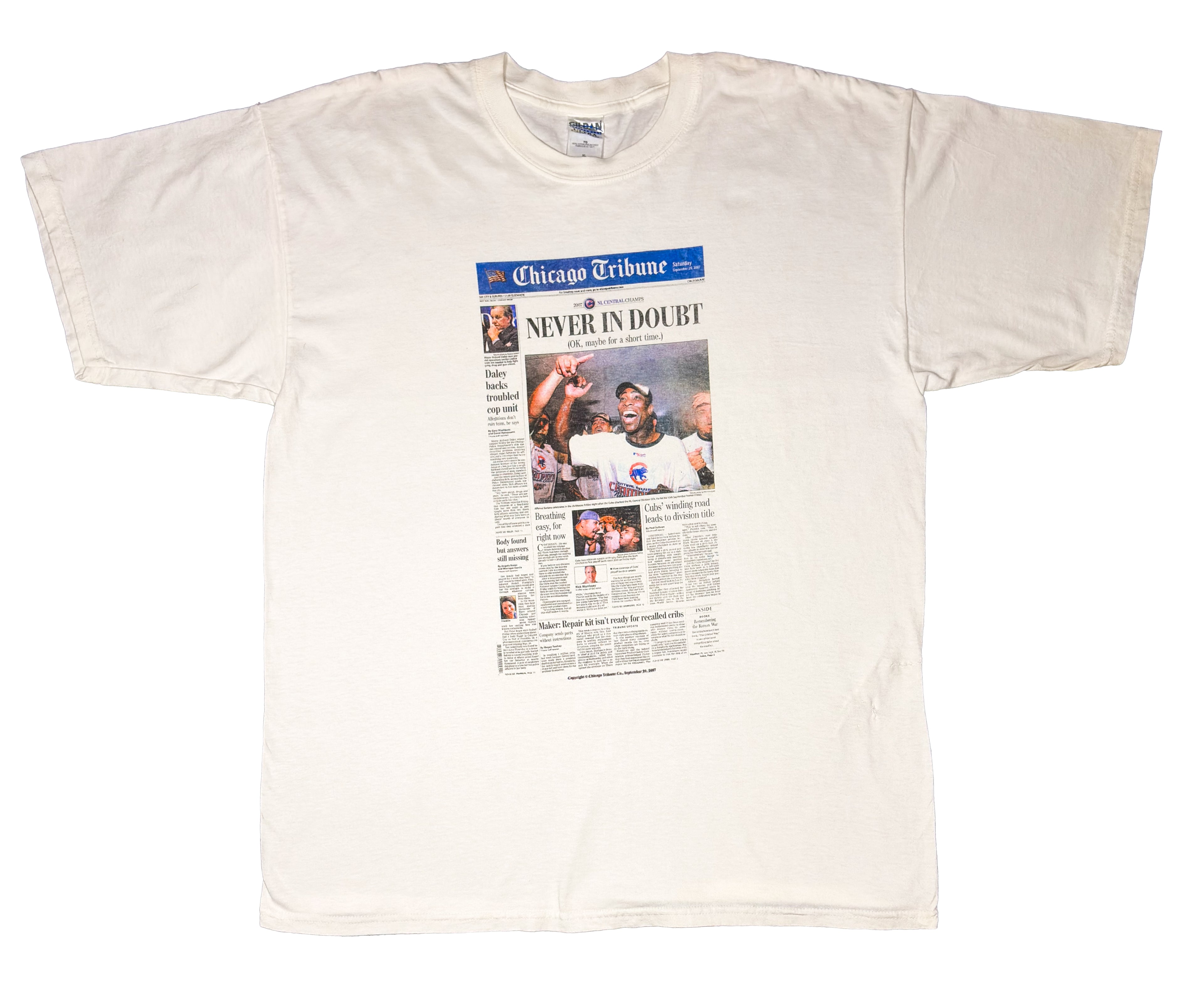 2007 Chicago Cubs Tribune - XL